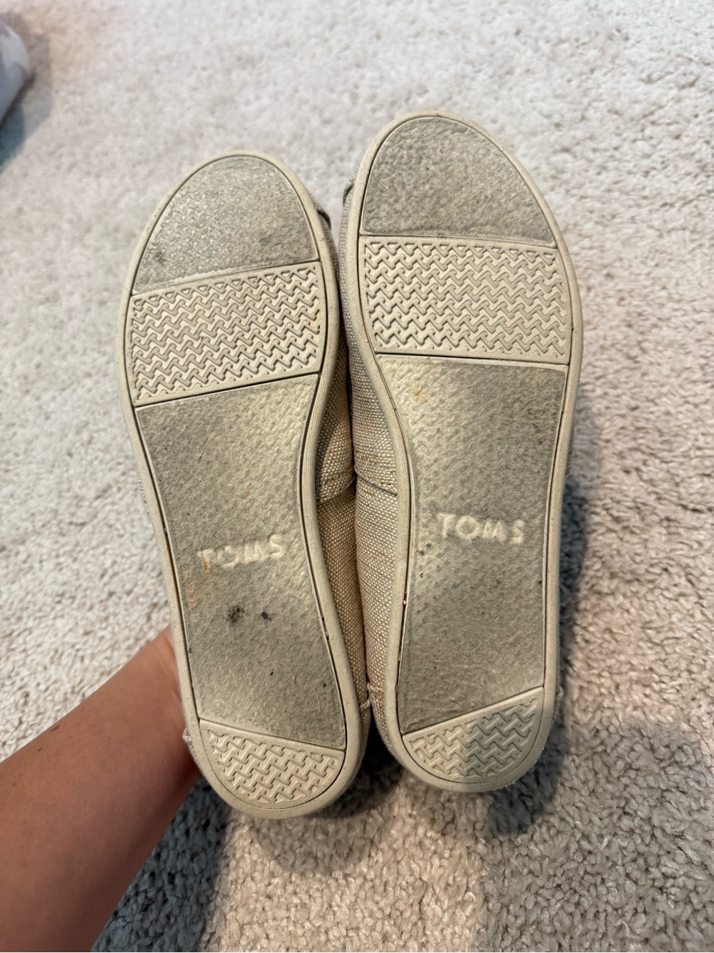 Toms Beige/Gold Canvas Classics - Picture 4 of 4